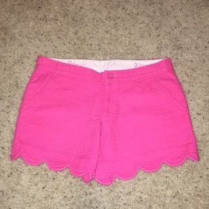 Lilly Pulitzer scalloped buttercup shorts